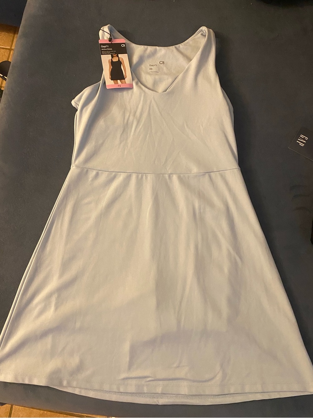 GAP Pale Blue Sleeveless A-Line Mini Dress